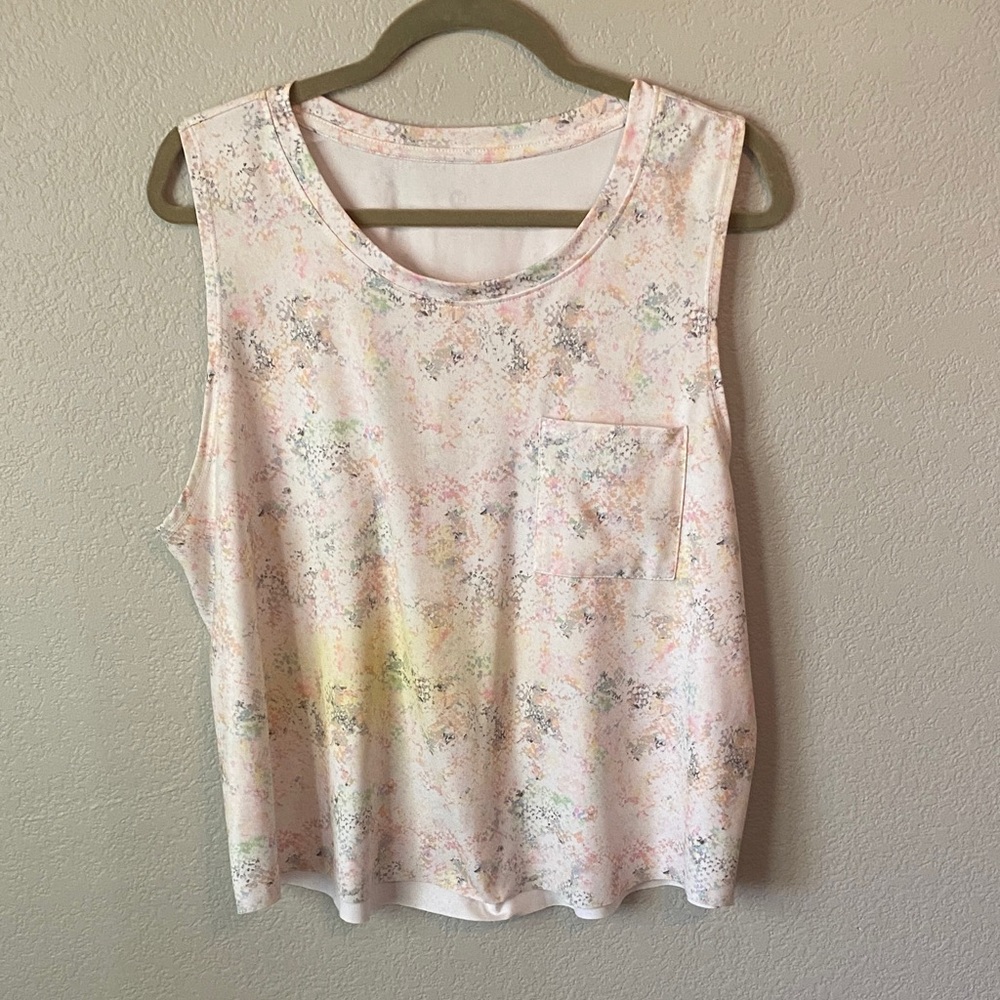 Reebok Pastel Multi-Color Sleeveless Tank Top
